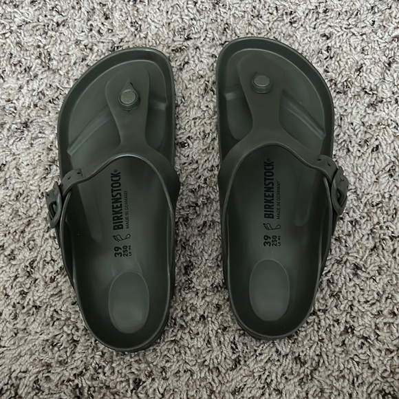 Birkenstock Shoes - NWOT Birkenstock Dark Green Slides